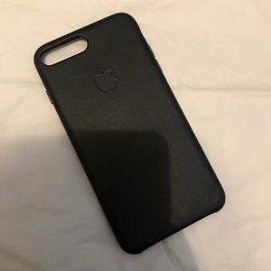 Authentic Black Leather iPhone 6/7/8 Plus Case